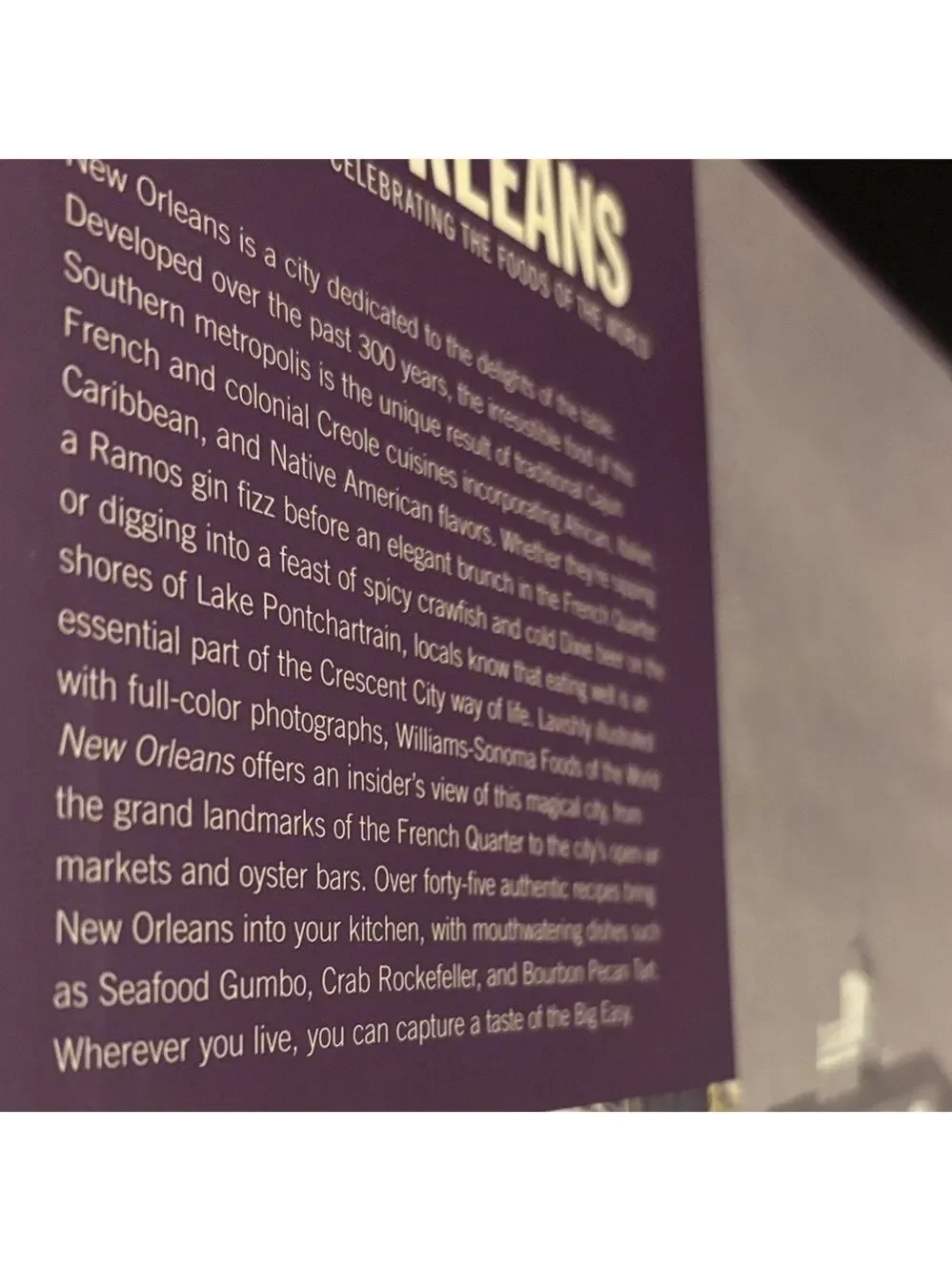 Williams Sonoma New Orleans Cookbook recipes over 175 pages